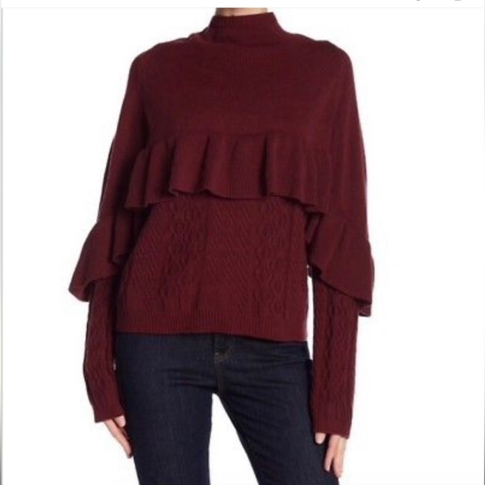 Nordstrom Project naadam sweater burgundy